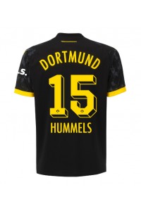 Borussia Dortmund Mats Hummels #15 Jalkapallovaatteet Vieraspaita 2023-24 Lyhythihainen